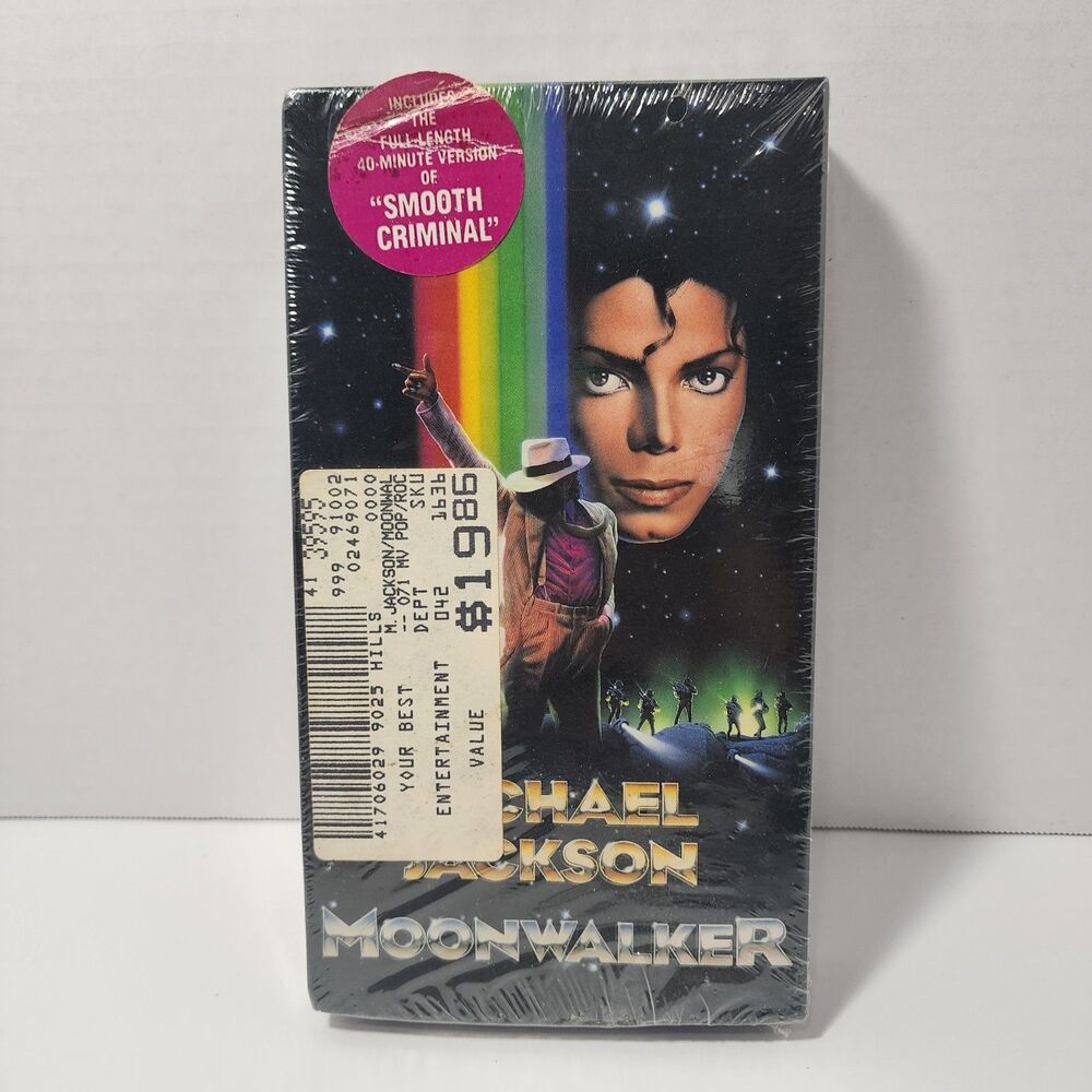 SEALED Vintage Michael Jackson Moonwalker VHS Smooth Criminal Original NOS Tape